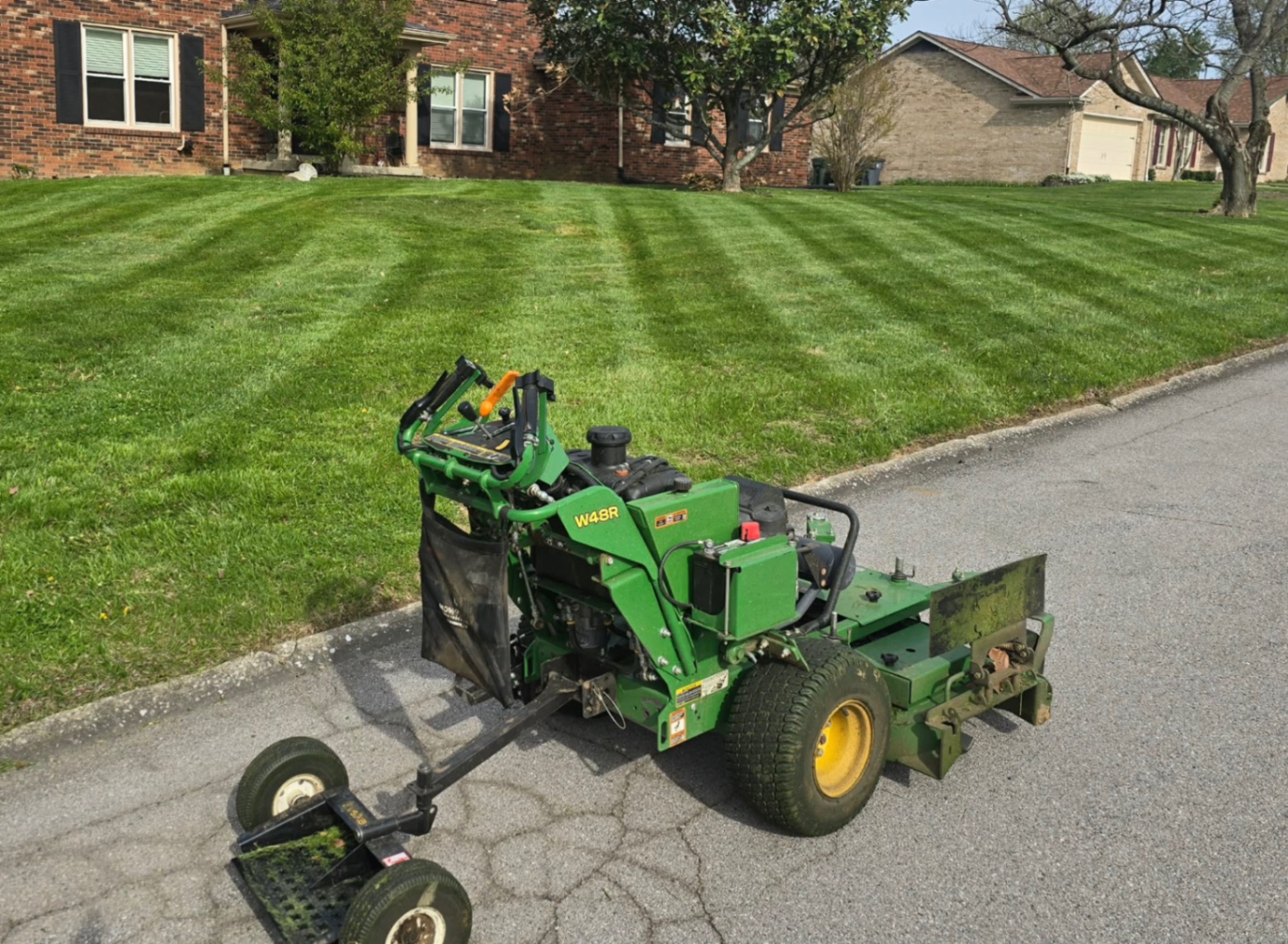 Fresh stripes, John Deere W48R